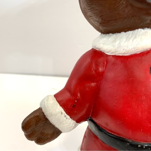 Vintage Hand-painted Ceramic Santa Teddy Bear 9” - Picture 3 of 5